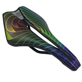 Седло велосипедное Enlee DS-30K, MTB, с цветным принтом, унисекс, ARV000217, изображение  - НаВелосипеде.рф