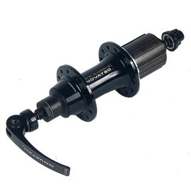 Втулка Novatec задняя, 14G*24H, 10*140,5*130, с эксцентриком, черный,  F362TSBT-11S, изображение  - НаВелосипеде.рф