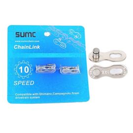 Замок цепи SUMC SL-559R, подходит для 10 скоростных цепей, серебристый, ARV000151, изображение  - НаВелосипеде.рф