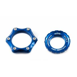Адаптер A2Z Center Lock - 6 болтов, замок QR, Blue, 14148, изображение  - НаВелосипеде.рф