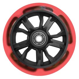 Колесо светящееся для самоката Tech Team Comfort, подшипники ABEC - 9, d - 125 R, красный, 594248, изображение  - НаВелосипеде.рф