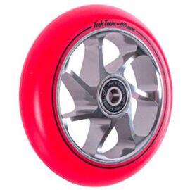 Колесо светящееся для самоката Tech Team X-Treme Aloe, подшипники ABEC-9, d-110 мм, красный, 354984, изображение  - НаВелосипеде.рф