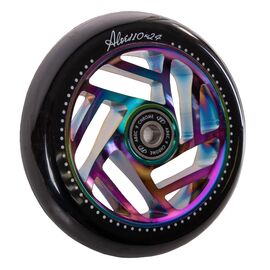 Колесо светящееся для самоката Tech Team X-Treme Aloe, подшипники ABEC-9, d-110 мм, неохром, 354960, изображение  - НаВелосипеде.рф