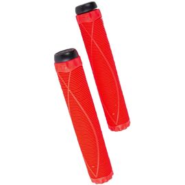 Грипсы Tech Team Fish, с барендами, на трюковой самокат, набор, 170 mm, красный, 355066, изображение  - НаВелосипеде.рф