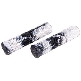 Грипсы Tech Team BL 115/S22, 1/50, на трюковой самокат, набор, 115 х 22 мм, черно-белый, 294323, изображение  - НаВелосипеде.рф
