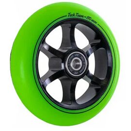 Колесо для самоката Tech Team X-Treme 6ST, 110х24 мм, зеленый, 620167, изображение  - НаВелосипеде.рф
