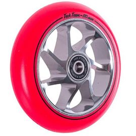 Колесо для самоката Tech Team X-Treme 7W, 110*24 мм, красный, 620044, изображение  - НаВелосипеде.рф