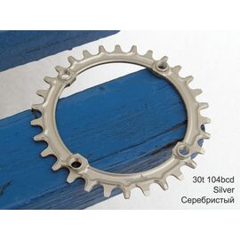 Звезда Neutrino 104bcd 10/11/12 скоростей, круг 30t, серебристый, УТ000182183, изображение  - НаВелосипеде.рф