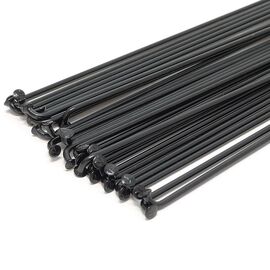 Набор спиц велосипедные Sapim Leader, 256 мм x 14G, с ниппелем, 100 шт, черная, 256 мм-black, изображение  - НаВелосипеде.рф