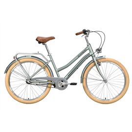 Женский велосипед Stark, Comfort Lady, 3speed, серебристый/серый, 2023, Вариант УТ-00335382: 16", изображение  - НаВелосипеде.рф