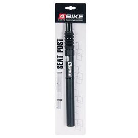 Штырь подседельный 4BIKE SPS-78N, 27.2х350 мм, амортизационная, алюминий, черный, ARV000180, изображение  - НаВелосипеде.рф