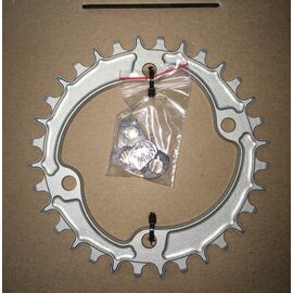 Звезда Neutrino Shimano M7000/8000, круг 30t, серебристый, NCM8000R30SR, изображение  - НаВелосипеде.рф