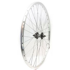 Колесо велосипедное  переднее Rodi, 28", Scorpion Slv + Colt CBS 34 Blk + Rodi St.Steel 36H 2mm Slv, УТ000227125, изображение  - НаВелосипеде.рф