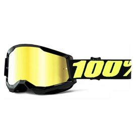 Веломаска 100% Strata 2 Goggle Upsol / Mirror Gold Lens, взрослые, 50421-259-11, изображение  - НаВелосипеде.рф