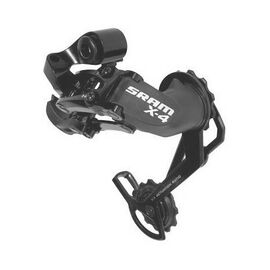 Переключатель велосипедный SRAM X-4, задний, Long Cage, Black, OEM, 8-9-speed, CG-32880, изображение  - НаВелосипеде.рф