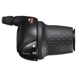 Шифтер SHIMANO NEXUS SL-C6000-8, на руль 22.2, трос 1750MM, 8S, для втулок NEXUS INTER-8, для CJ-8S20, чёрный, SL-C6000, изображение  - НаВелосипеде.рф