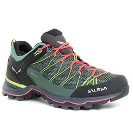 Ботинки Salewa MTN Trainer Lite Gore-Tex Women's Feld Green/Fluo Coral, женский, 2020, 00-0000061362_5585, изображение  - НаВелосипеде.рф