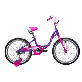 Подростковый велосипед Novatrack Angel 20" 2019, Вариант УТ-00300067: Рама: One size (Рост: 110-140 см), Цвет: Фиолетовый, изображение  - НаВелосипеде.рф