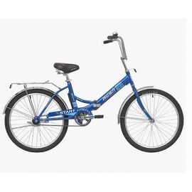Складной велосипед Rush Hour Start 120 C-Brake ST 24", Вариант УТ-00300127: Рама: one size (Рост: 130-155 см), Цвет: синий, изображение  - НаВелосипеде.рф