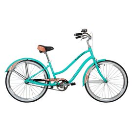 Дорожный велосипед Stinger Cruiser Lady 26" 2021, Вариант УТ-00300382: Рама: 16" (Рост: 165-175 см), Цвет: голубой , изображение  - НаВелосипеде.рф
