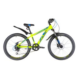 Подростковый велосипед Novatrack Extreme D 24" 2020, Вариант УТ-00300387: Рама: 11" (Рост: 155-165 см), Цвет: Зеленый , изображение  - НаВелосипеде.рф