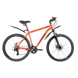 Горный велосипед Stinger Element Evo 27.5" 2020, 27AHD.ELEMEVO.18BK0, Вариант УТ-00300396: Рама: 18" (Рост: 166-178 см), Цвет: оранжевый , изображение  - НаВелосипеде.рф