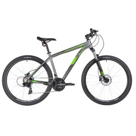 Горный велосипед Stinger Graphite Evo 27.5" 2020, 27AHD.GRAPHEVO.18BK0, Вариант УТ-00300402: Рама: 18" (Рост: 170-180 см), Цвет: Серый , изображение  - НаВелосипеде.рф