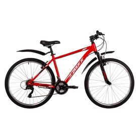 Горный велосипед Foxx Aztec 27,5" 2022, Вариант УТ-00300629: Рама: 16" (Рост: 164-175 см), Цвет: красный , изображение  - НаВелосипеде.рф