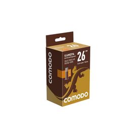 Велокамера COMODO, 26 x 2.125/2.40 (52/62-559), AV48 мм, бутиловая, TBCM262125AV48BT, изображение  - НаВелосипеде.рф