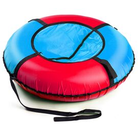 Тюбинг ватрушка, эконом, D100 см, камера, верх-оксфорд, низ-пвх, голубой-красный, SA100RBL-Эконом, изображение  - НаВелосипеде.рф