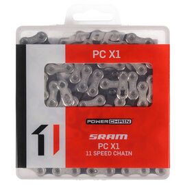 Цепь велосипедная SRAM PC X1, 11 скоростей, PowerLock, 118 звеньев, УТ000091042, изображение  - НаВелосипеде.рф