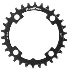 Звезда передняя SunRace NW, 30T, BCD 96,  сталь, чёрный, УТ000176371, изображение  - НаВелосипеде.рф