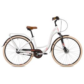 Женский велосипед Stinger Barcelona Evo 28" 2019, Вариант УТ-00300778: Рама: 15" (Рост: 145-160 см), Цвет: белый, изображение  - НаВелосипеде.рф