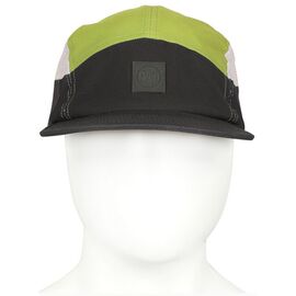 Велокепка Buff 5 Panel Go Cap Domus Graphite, зеленый/черный, 2023, 125314.901.30.00, изображение  - НаВелосипеде.рф