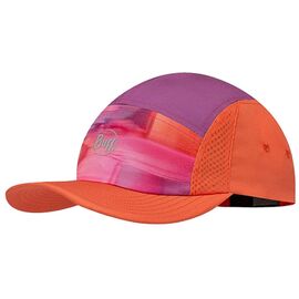 Велокепка Buff 5 Panel Go Cap Sish Tangerine, оранжевый/фиолетовый, 2023, 128607.202.30.00, изображение  - НаВелосипеде.рф