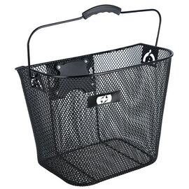 Велокорзина Oxford Wire Front Basket Quick Release, черный, 2023, ВК170, изображение  - НаВелосипеде.рф