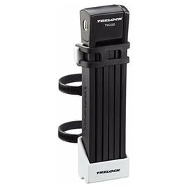 Велосипедный замок TRELOCK FS 200/100 TWO.GO L, сегментный, на ключ, 1000 мм, зелёный, с держателем ZF20, 8003862, изображение  - НаВелосипеде.рф