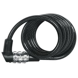 Велосипедный замок ABUS 3506C/120см, тросовый, 6мм, кодовый, класс защиты 1/15, 174гр, черный, 05-0040772, изображение  - НаВелосипеде.рф