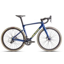 Шоссейный велосипед Titan Racing Valerian Carbon Pro, 28", 2023? 2263191120700, Вариант УТ-00339575: Рама: L(56cm); Цвет: темно-синий/золотой, изображение  - НаВелосипеде.рф