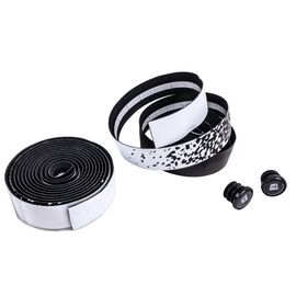 Оплетка на руль Tech Team "Blocks", EVA+PU, толщина 3 мм, с заглушками, белый, TT-820013, изображение  - НаВелосипеде.рф