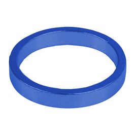 Рулевой спейсер M-WAVE (проставочное кольцо), спорт, 1 1/8",  5 мм, алюминий, синий, 5-390644, изображение  - НаВелосипеде.рф