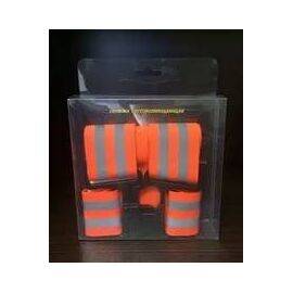 Светоотражающая  обвязка Vinca Sport, регулируемая по размеру, охват талии до 130см, оранжевая, BS 36, изображение  - НаВелосипеде.рф