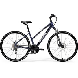 Горный велосипед Merida Crossway 20-D Lady 2017, Вариант УТ-00037388: Рама: 46cm (Рост: 175 - 180 cm), Цвет: темно-синий, изображение  - НаВелосипеде.рф