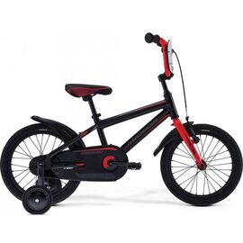 Детский велосипед Merida Dino 16" 2017, Вариант УТ-00038900: Рост: от 98 до 110 см, Цвет: матовый черно-красный, изображение  - НаВелосипеде.рф