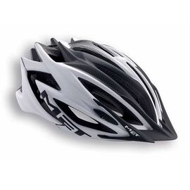 Велошлем MET Veleno, матовый бело-черный, 3HELM93L0BI, Вариант УТ-00043142: Размер: L (58-61 см) , изображение  - НаВелосипеде.рф