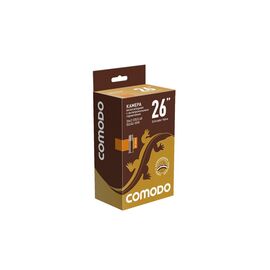 Камера велосипедная COMODO, с антипрокольным герметиком, 26x2.125/2.40, AV40 мм, бутиловая, TBCM262125AV40AB, изображение  - НаВелосипеде.рф