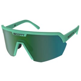 Очки велосипедные SCOTT Sport Shield, soft teal green/green chrome, ES281188-7486121, изображение  - НаВелосипеде.рф