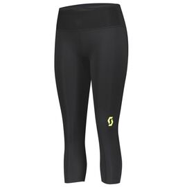 Велорейтузы SCOTT 3/4 Tight RC Run, женские, black/yellow, ES280263-1040, Вариант УТ-00342560: Размер: L, Цвет: black/yellow, изображение  - НаВелосипеде.рф