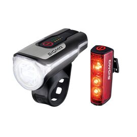 Фара велосипедная с фонарём SIGMA AURA 80 люкс, OSRAM LED, 2 режима USB/Blaze, 4-017860 , изображение  - НаВелосипеде.рф