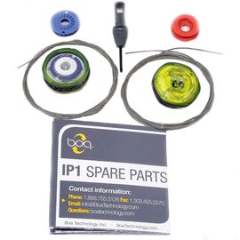 Система шнуровки Boa Reel & Lace Repl. Kit Boa IP1 B1, желтый/синий, ES240275-5783, изображение  - НаВелосипеде.рф